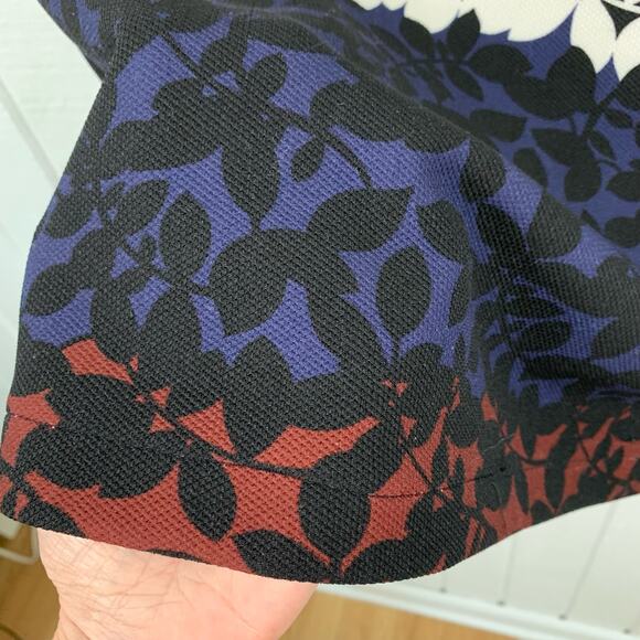 Zara Women Short Sleeve Mini Dress Preppy Office Colorblock Floral Size Small - Picture 4 of 8